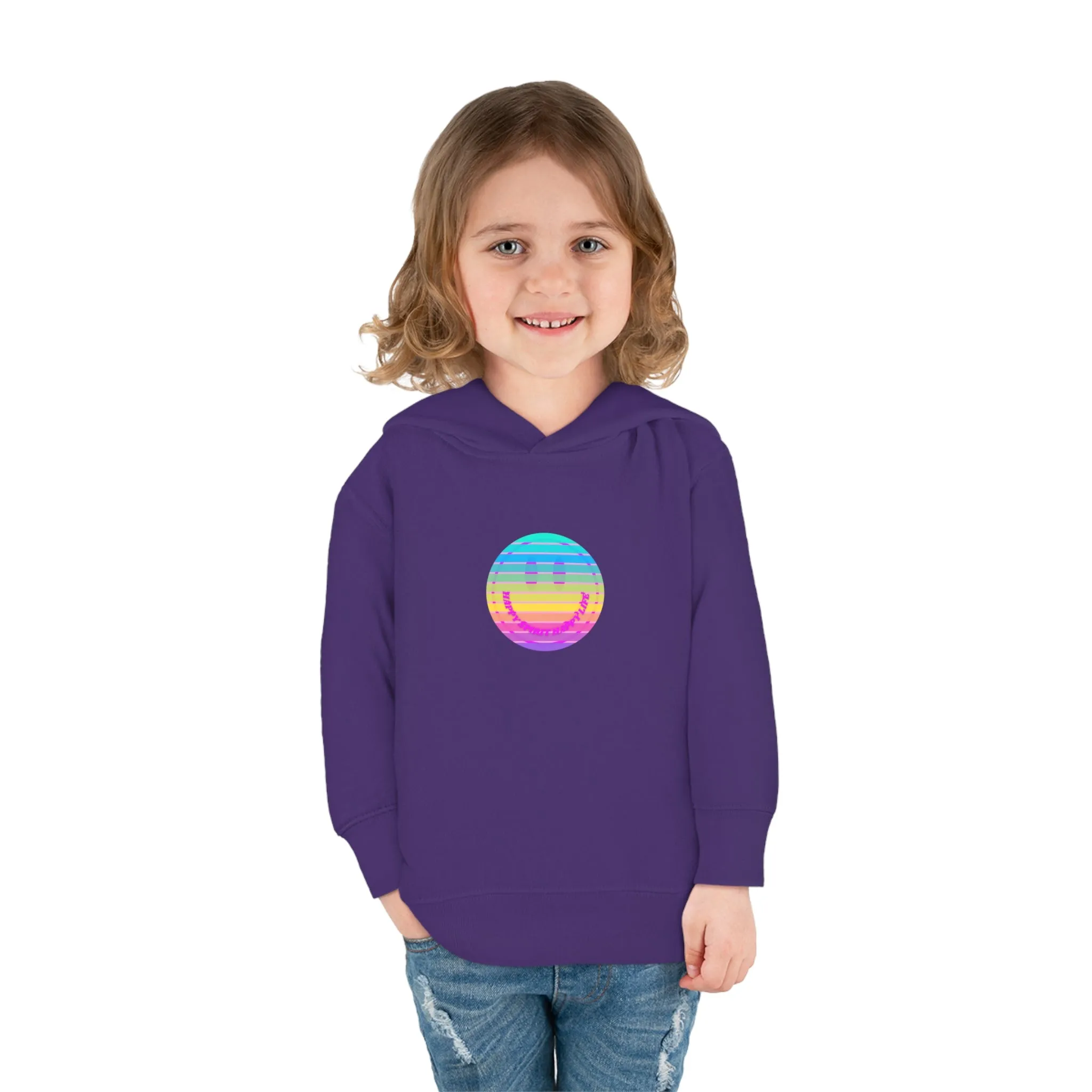 Aesthetic Hoodie for Toddler, Pink Rainbow Hoodie, Kids Smile Face Hoodie, Happy Spirit Happy Life Hoodie, Happy Mind Hoodie, Cute Kid Gifts
