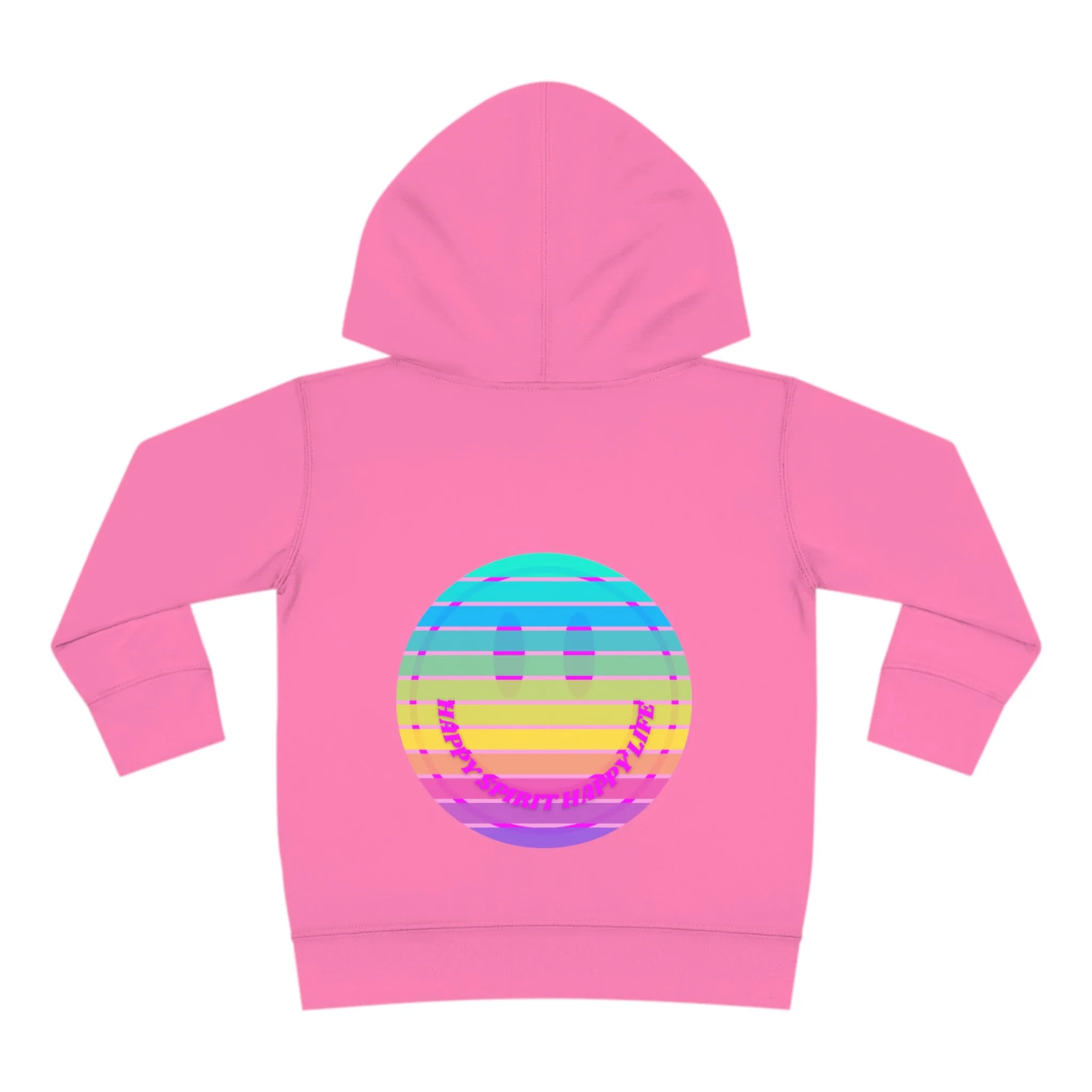 Aesthetic Hoodie for Toddler, Pink Rainbow Hoodie, Kids Smile Face Hoodie, Happy Spirit Happy Life Hoodie, Happy Mind Hoodie, Cute Kid Gifts