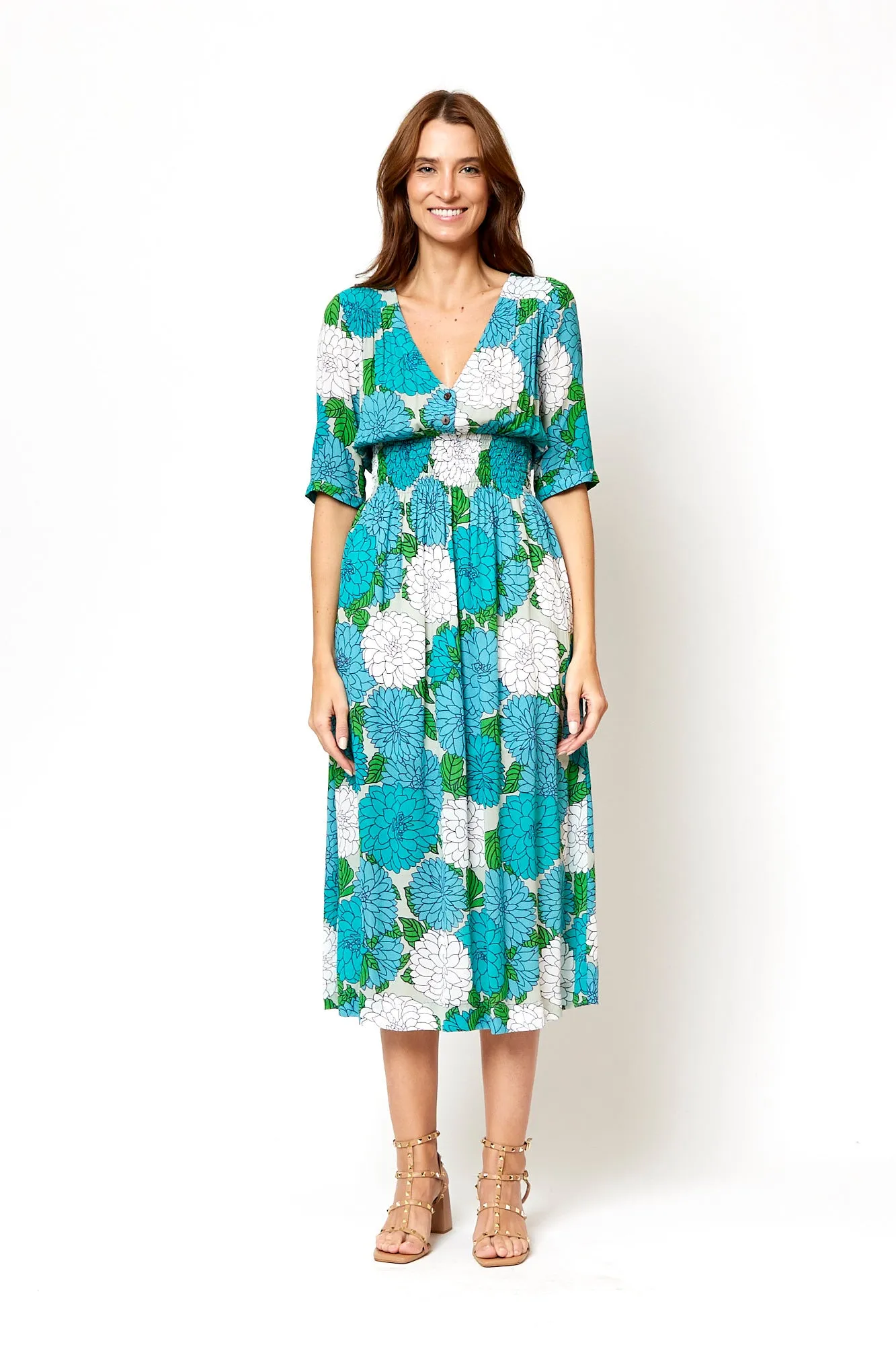 Camils Midi Dress - Bel Blue