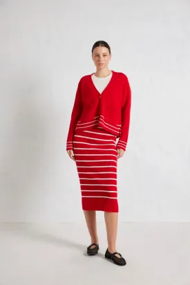 Charlotte Merino Cardi In Poppy