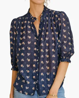 DULCIE TOP IN NAVY