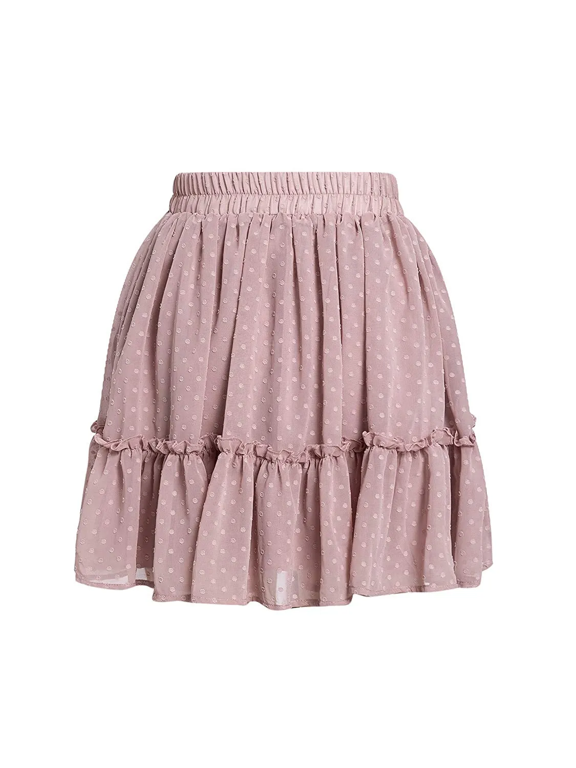 Floral Print Ruffle Mini A-Line Skirt