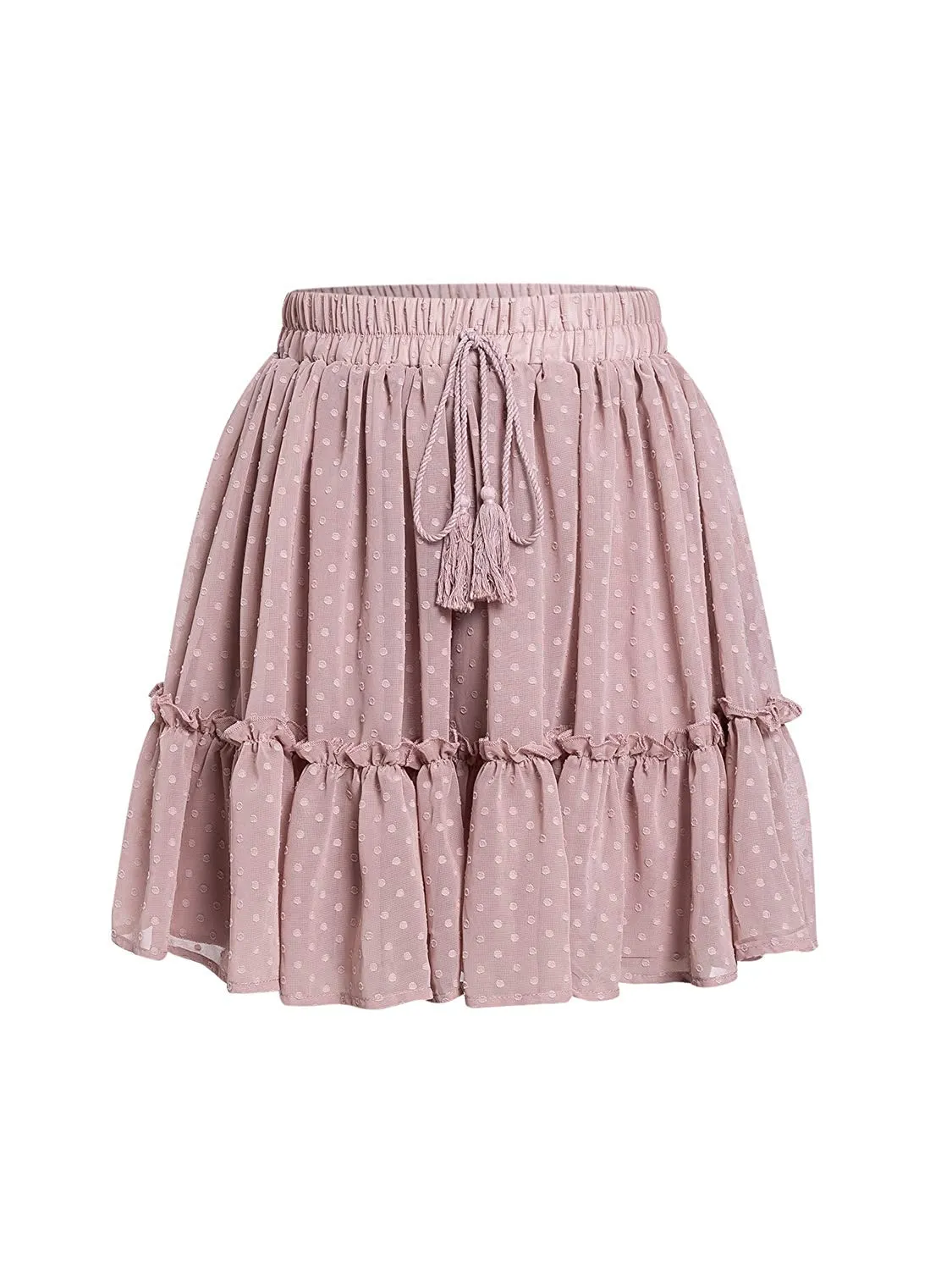 Floral Print Ruffle Mini A-Line Skirt