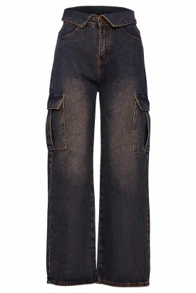 FOLDED WAIST JEANS
