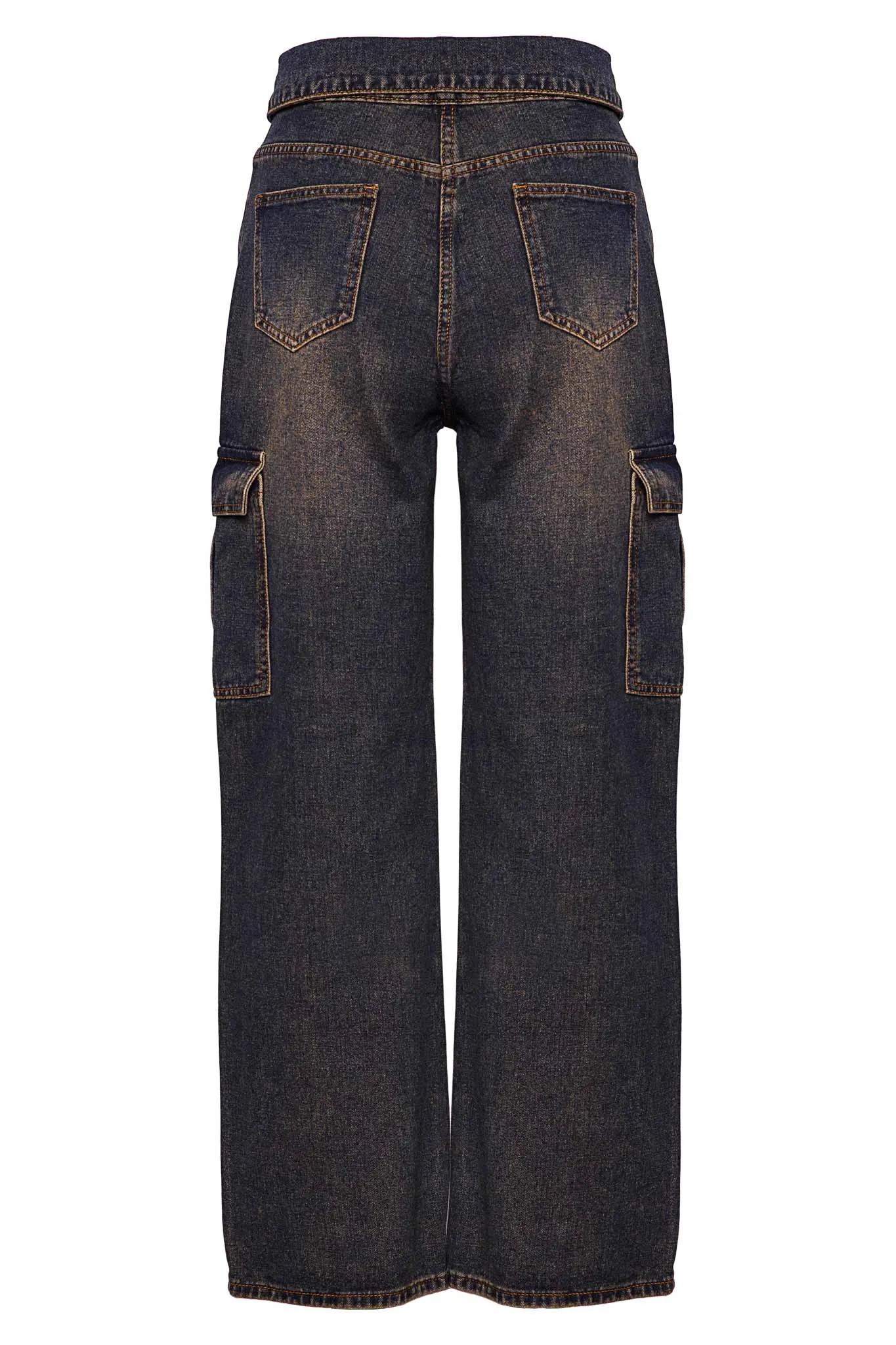 FOLDED WAIST JEANS