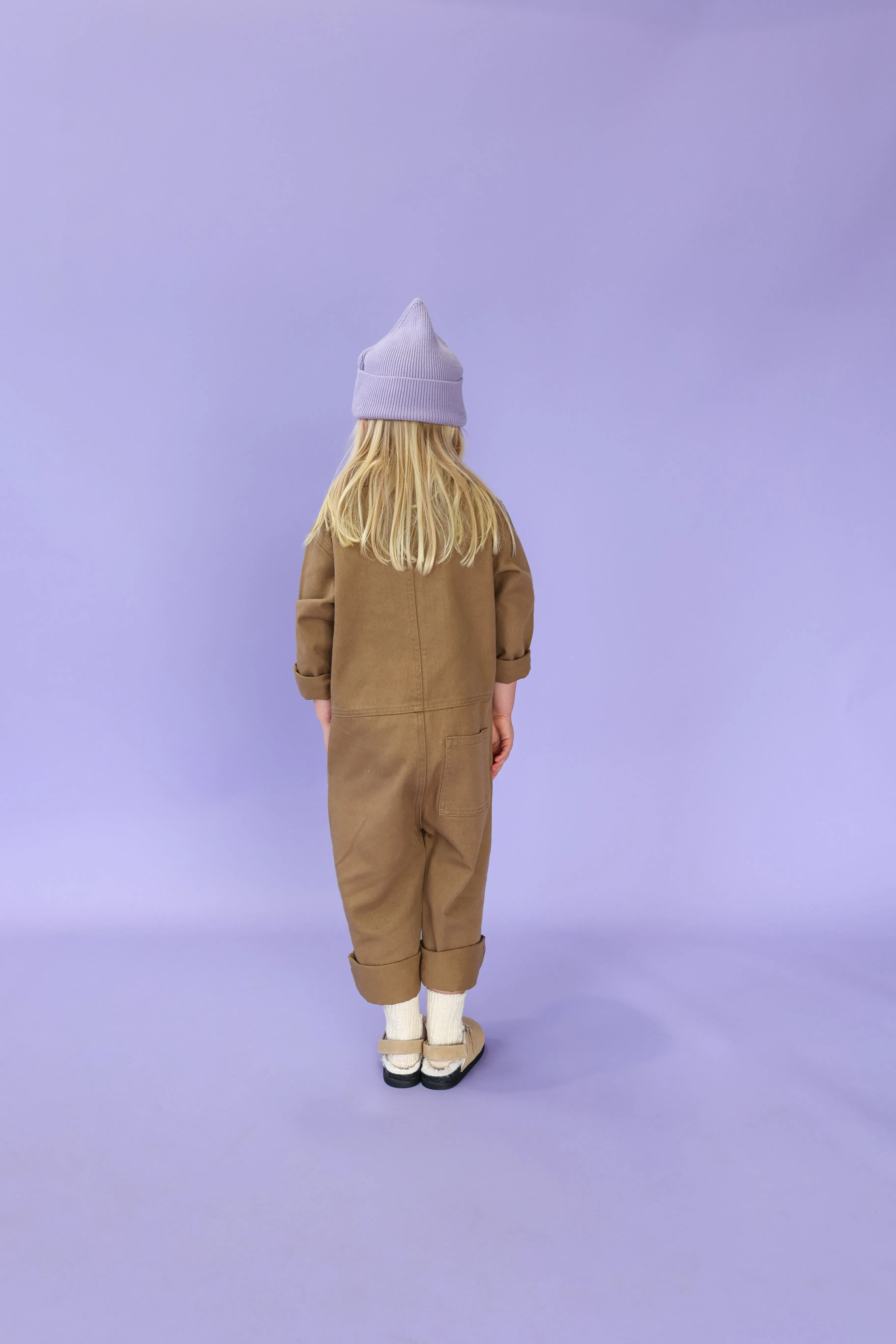 Grown Organic Zip Boilersuit - Coffee