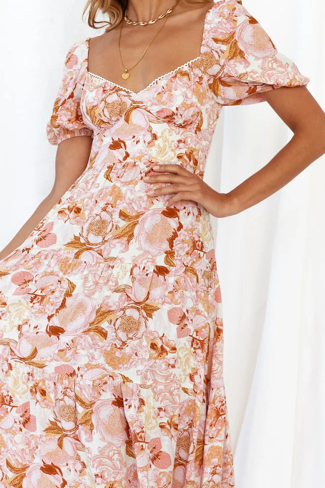 Koka Midi Dress Pink