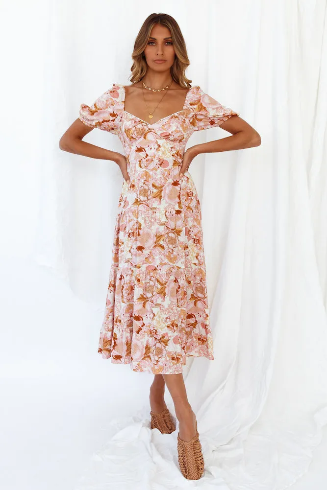 Koka Midi Dress Pink