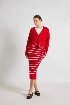 Mona Merino Skirt in Poppy