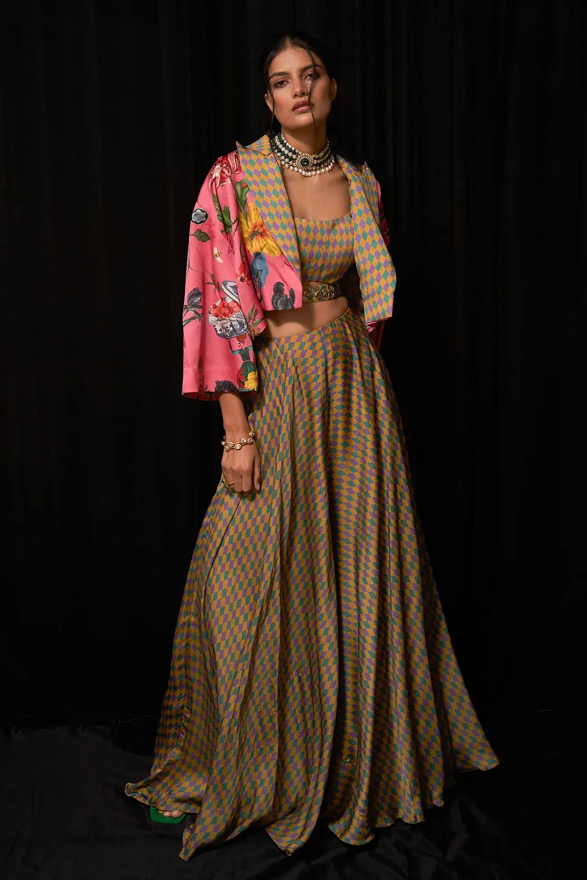 Printed Skirt Set