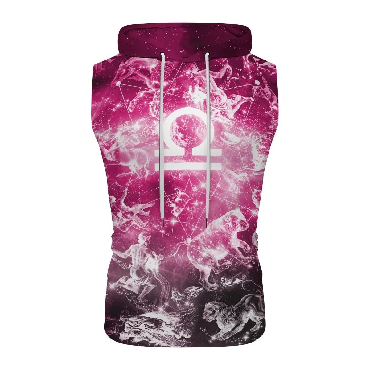 Zodiac Libra Sleeveless Pullover & Zip Hoodie