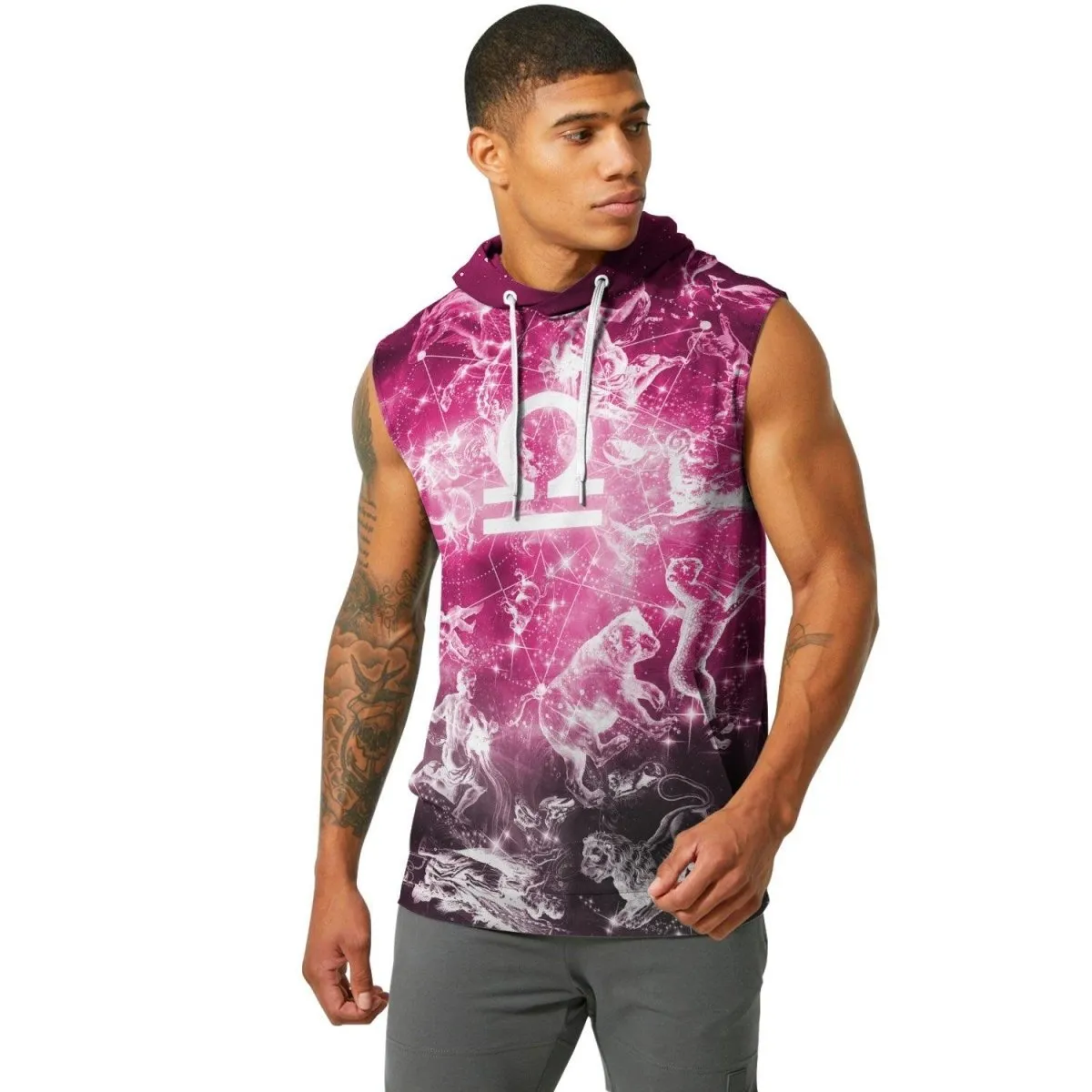 Zodiac Libra Sleeveless Pullover & Zip Hoodie